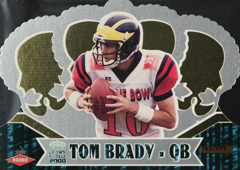 2000 Pacific Crown Royale Tom Brady #110 Football Card