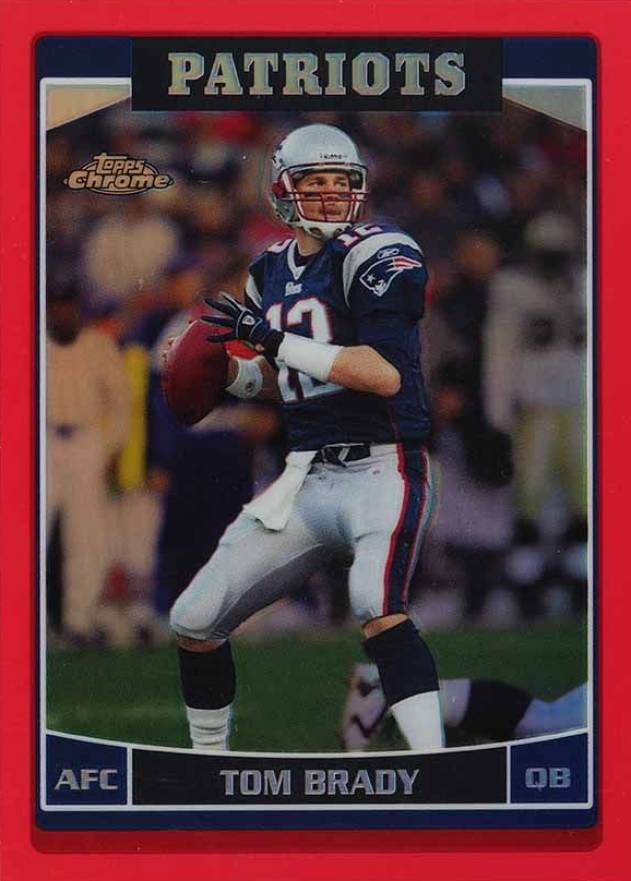 2006 Topps Chrome Tom Brady #106 Football Card