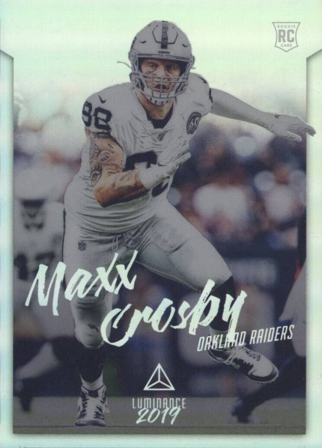 2019 Panini Chronicles Luminance Maxx Crosby #222 Football Card