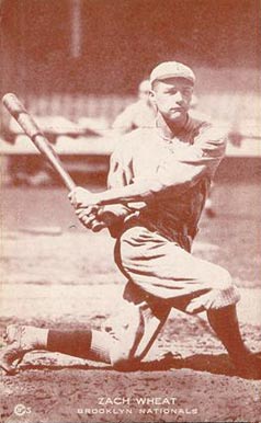 1922 Eastern Exhibit Supply Co. Zach Wheat # Baseball Card