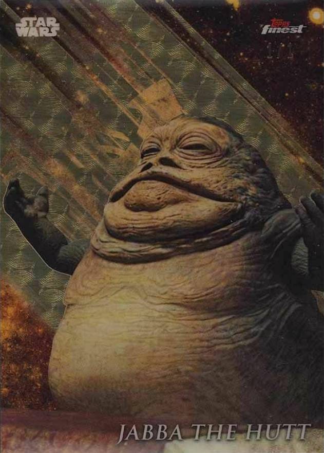 2018 Topps Star Wars Finest Superfractor Jabba The Hutt #114 Non-Sports Card