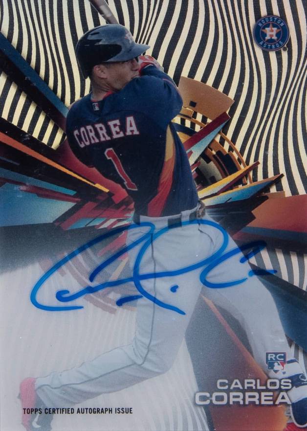 2015 Topps High Tek Autographs Carlos Correa #HT-CC Baseball Card