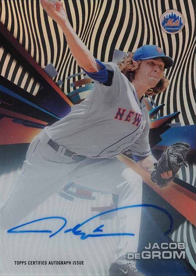 2015 Topps High Tek Autographs Jacob DeGrom #HT-JDM Baseball Card