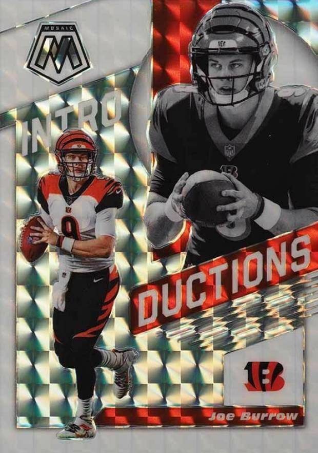 2020 Panini Mosaic Introductions Joe Burrow #I1 Football Card