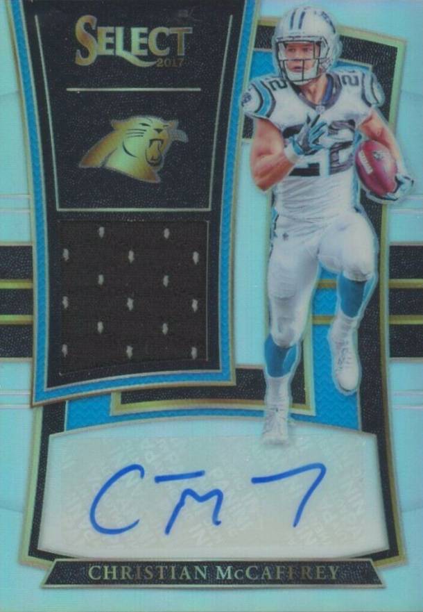 2017 Panini Select Rookie Signatures Memorabilia Prizm Christian McCaffrey #RMCM Football Card