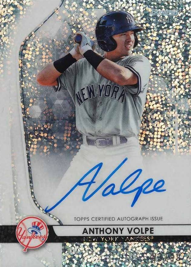 2020 Bowman Sterling Prospect Autographs Anthony Volpe #AV Baseball Card