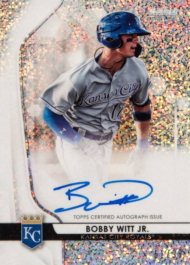 2020 Bowman Sterling Prospect Autographs Bobby Witt Jr. #BWJ Baseball Card