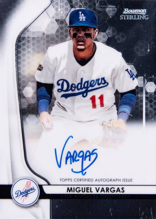 2020 Bowman Sterling Prospect Autographs Miguel Vargas #MV Baseball Card