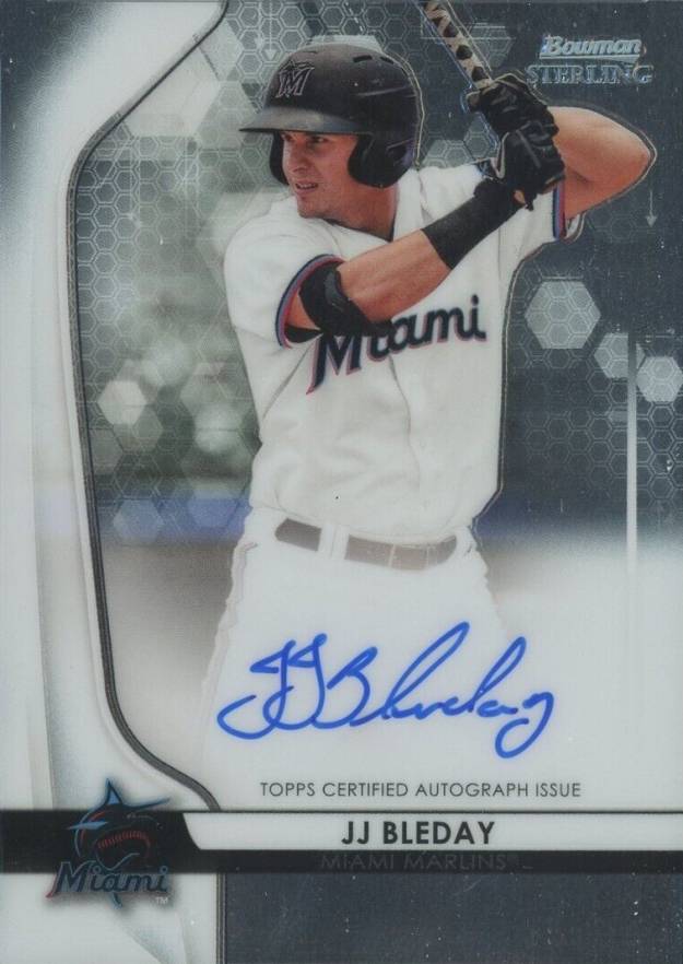 2020 Bowman Sterling Prospect Autographs JJ Bleday #JJB Baseball Card