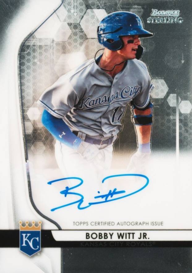 2020 Bowman Sterling Prospect Autographs Bobby Witt Jr. #BWJ Baseball Card