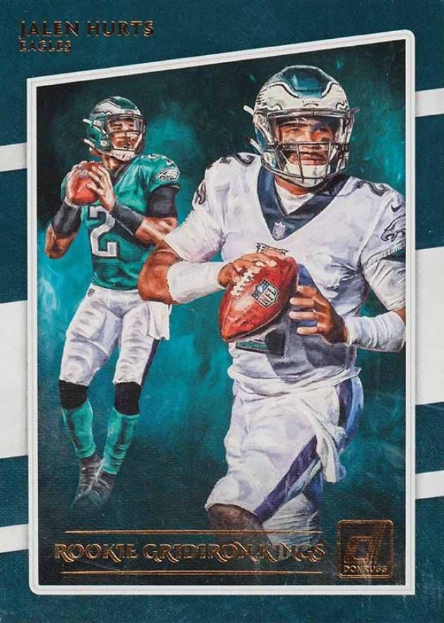 2020 Panini Donruss Gridiron Kings Jalen Hurts #RGKJAH Football Card