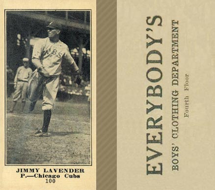 1916 Everybody's Jimmy Lavender #100 Baseball Card