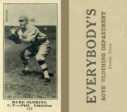 1916 Everybody's Rube Oldring #133 Baseball Card