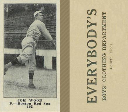 1916 Everybody's Joe Wood #195 Baseball Card