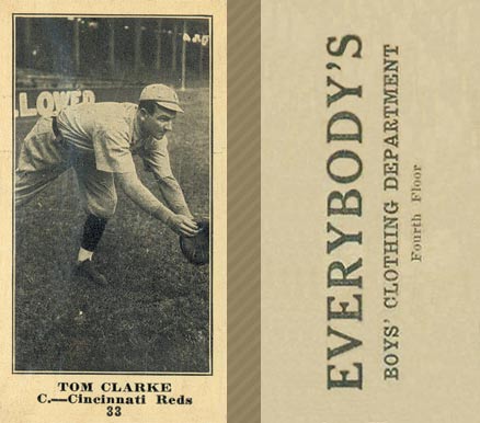 1916 Everybody's Tom Clarke #33 Baseball Card