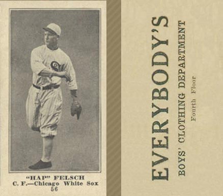 1916 Everybody's Hap Felsch #56 Baseball Card