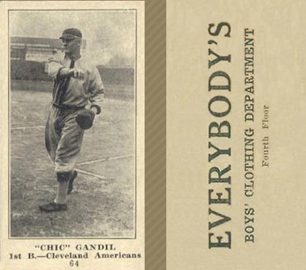 1916 Everybody's Chic Gandil #64 Baseball Card