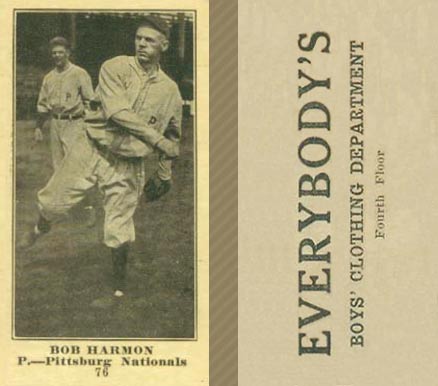 1916 Everybody's Bob Harmon #76 Baseball Card