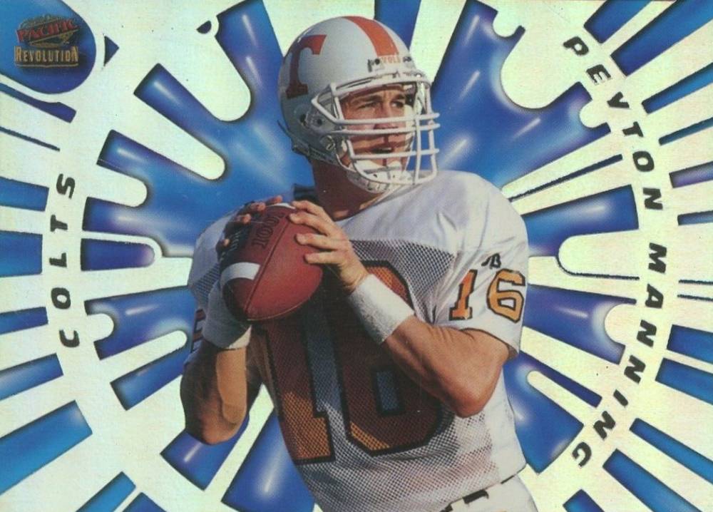 1998 Pacific Revolution Rookies & Stars Peyton Manning #15 Football Card