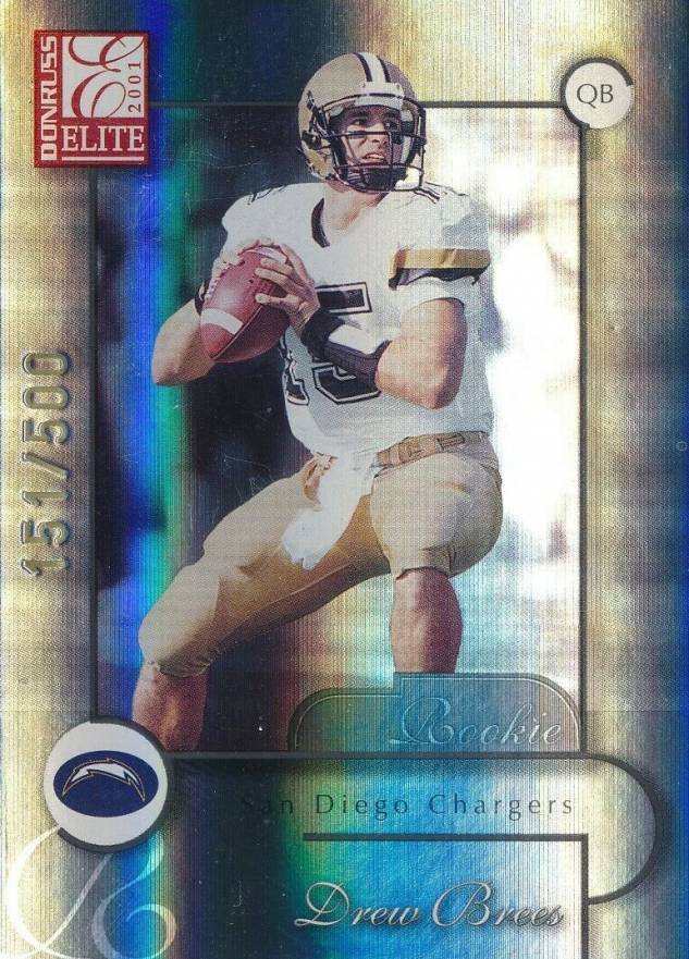 2001 Donruss Elite Drew Brees #102 Football Card