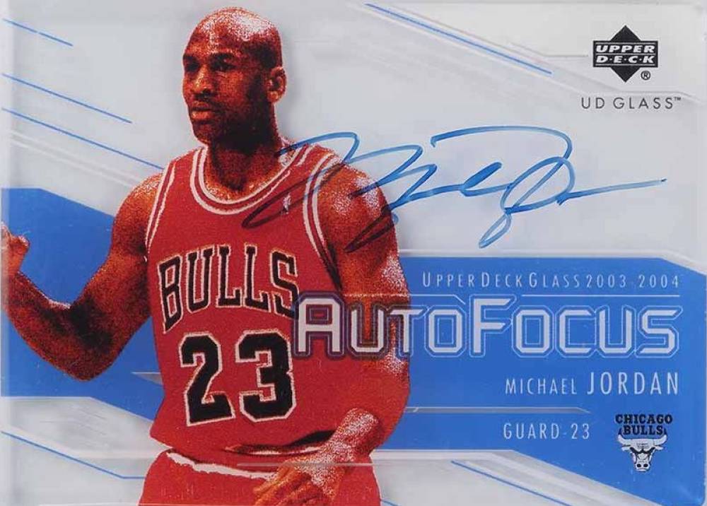 2003 Upper Deck Glass Auto Focus  Michael Jordan #MJ Basketball Card