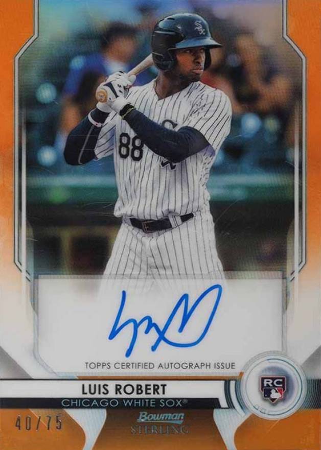 2020 Bowman Sterling Rookie Autographs Luis Robert #LR Baseball Card