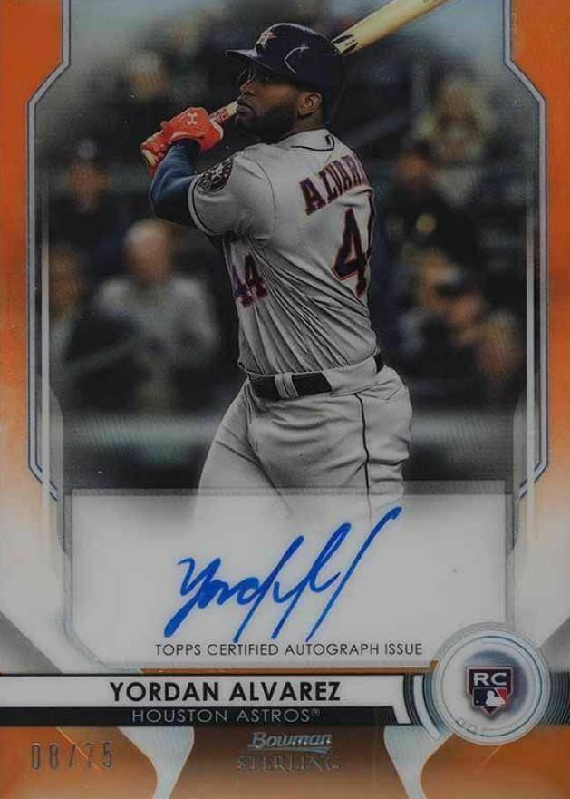 2020 Bowman Sterling Rookie Autographs Yordan Alvarez #YA Baseball Card