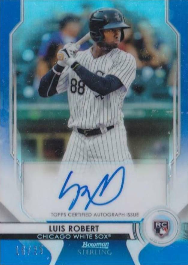 2020 Bowman Sterling Rookie Autographs Luis Robert #LR Baseball Card