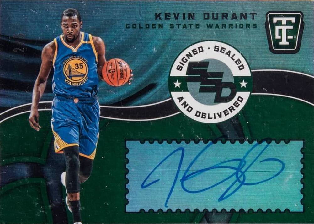 2017 Totally Certified Signed Sealed & Delivered Autographs Kevin Durant #KD Basketball Card