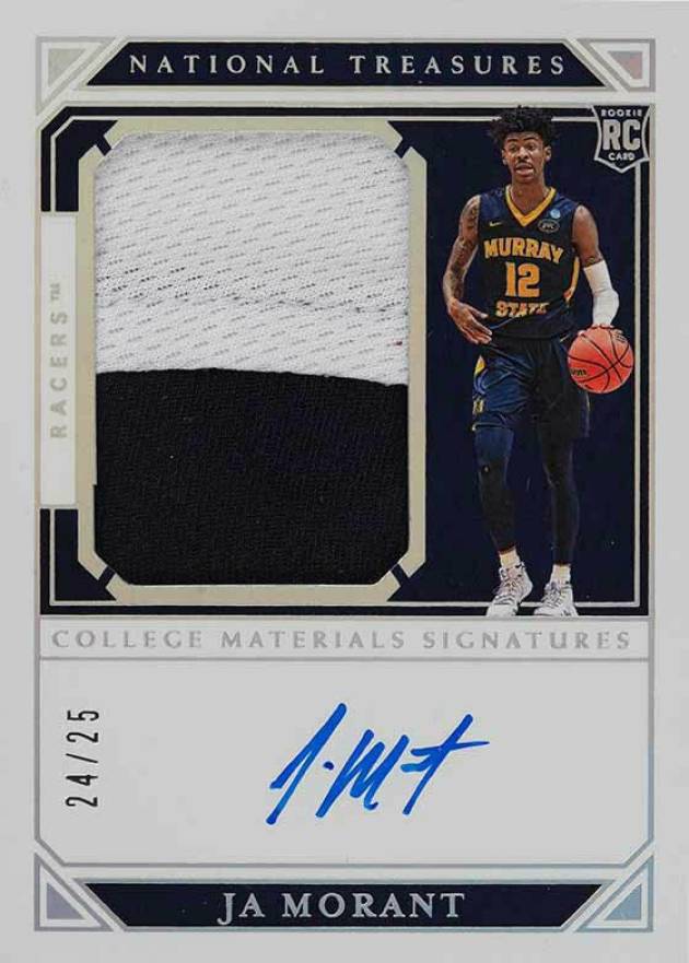 2019 Panini National Treasures Collegiate Ja Morant #82 Basketball Card