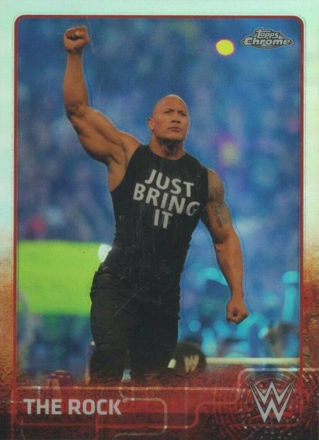 2015 Topps Chrome WWE Dwayne Johnson #57 Other Sports Card