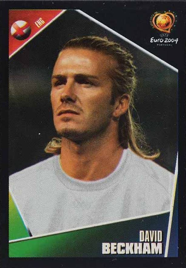 2004 Panini UEFA Euro David Beckham #124 Soccer Card