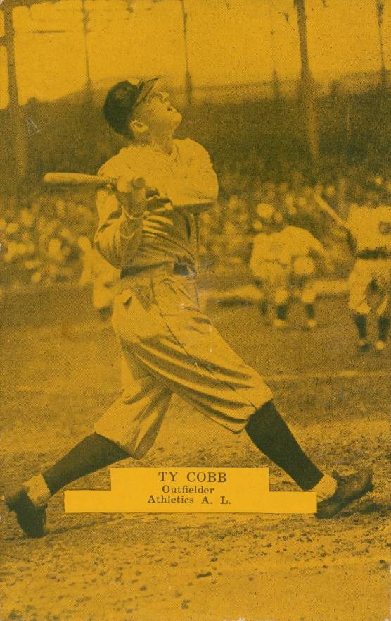 1926 Exhibit Postcard backs (1926-1929) Ty Cobb # Baseball Card