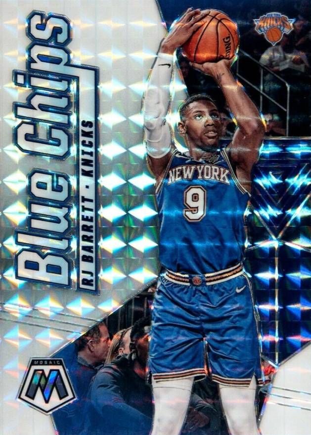 2019 Panini Mosaic Blue Chips RJ Barrett #2 Basketball Card