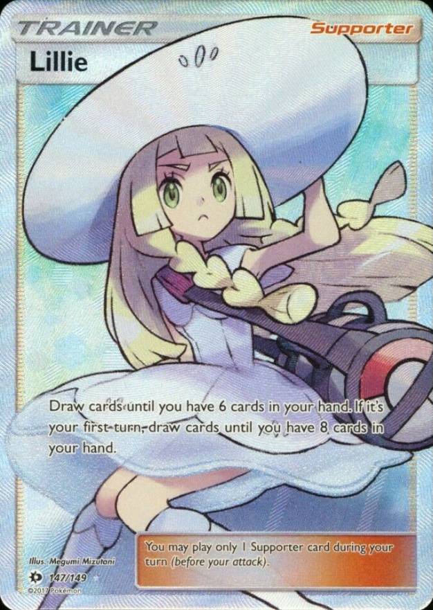 2017 Pokemon Sun & Moon  Full Art/Lillie #147 TCG Card