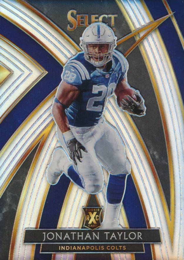 2019 Panini Select 2020 Xrc Prizm Redemption Jonathan Taylor #308 Football Card