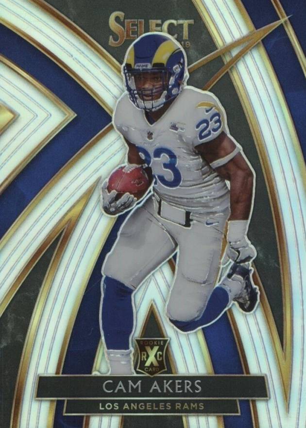 2019 Panini Select 2020 Xrc Prizm Redemption Cam Akers #309 Football Card