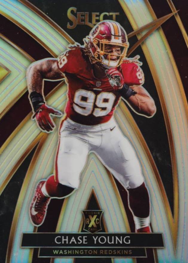 2019 Panini Select 2020 Xrc Prizm Redemption Chase Young #318 Football Card