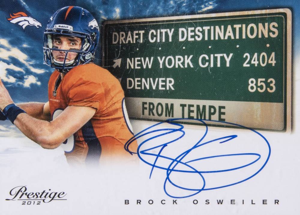 2012 Panini Prestige Draft City Destination  Brock Osweiler #15 Football Card