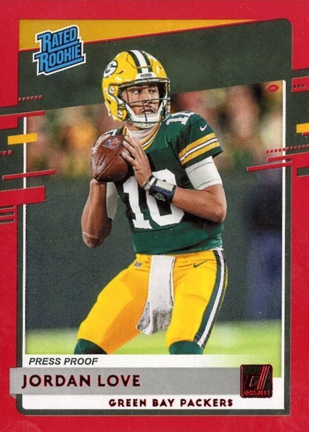 2020 Panini Donruss Jordan Love #304 Football Card