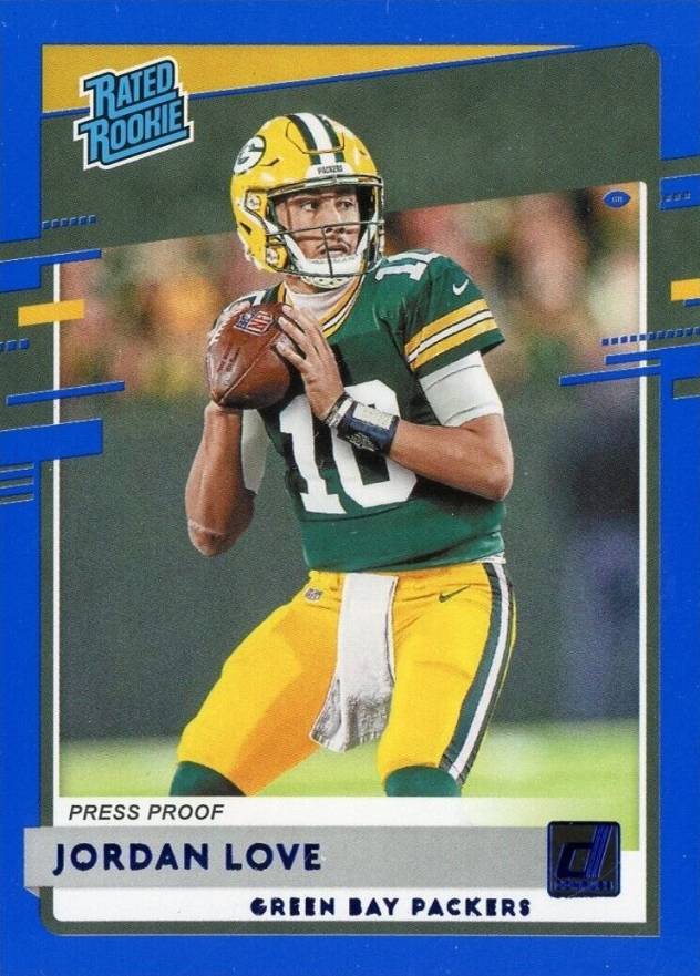 2020 Panini Donruss Jordan Love #304 Football Card