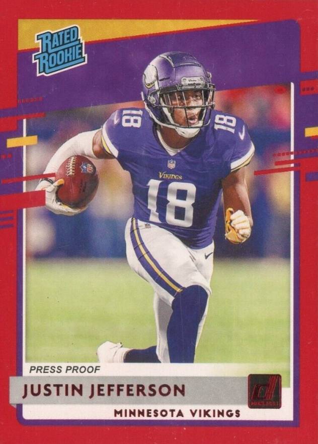 2020 Panini Donruss Justin Jefferson #313 Football Card