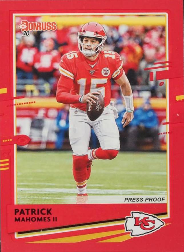 2020 Panini Donruss Patrick Mahomes II #1 Football Card