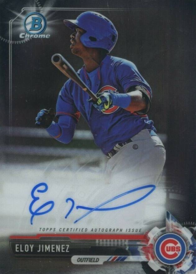 2017 Bowman Prospects Autographs Eloy Jimenez #EJ Baseball Card