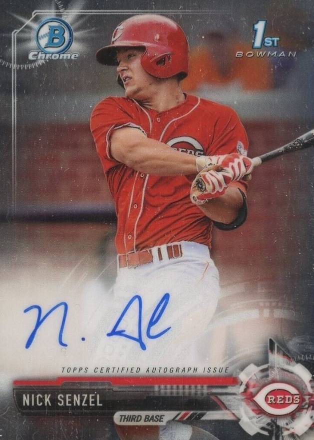 2017 Bowman Prospects Autographs Nick Senzel #NS Baseball Card