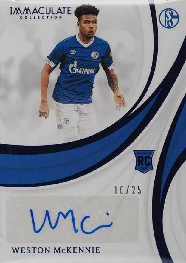 2018 Panini Immaculate Rookie Autographs Weston McKennie #RAWMK Soccer Card