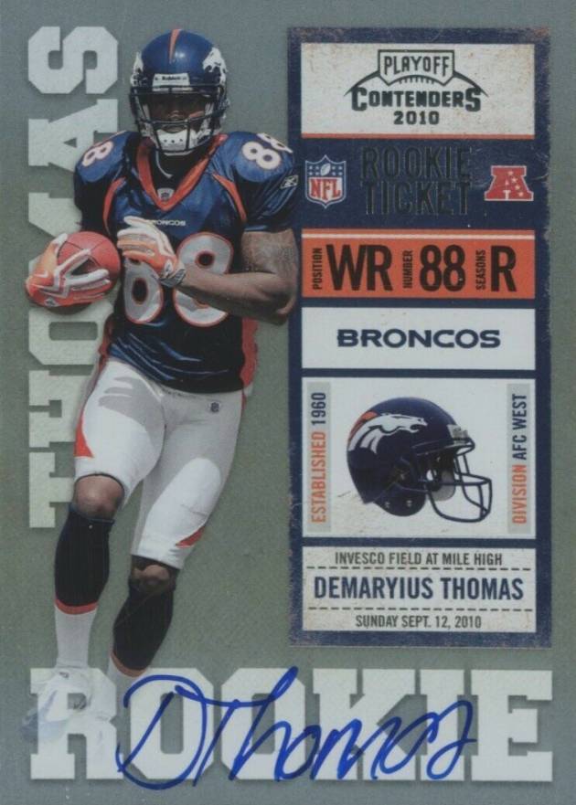 2010 Playoff Contenders Demaryius Thomas #209 Football Card