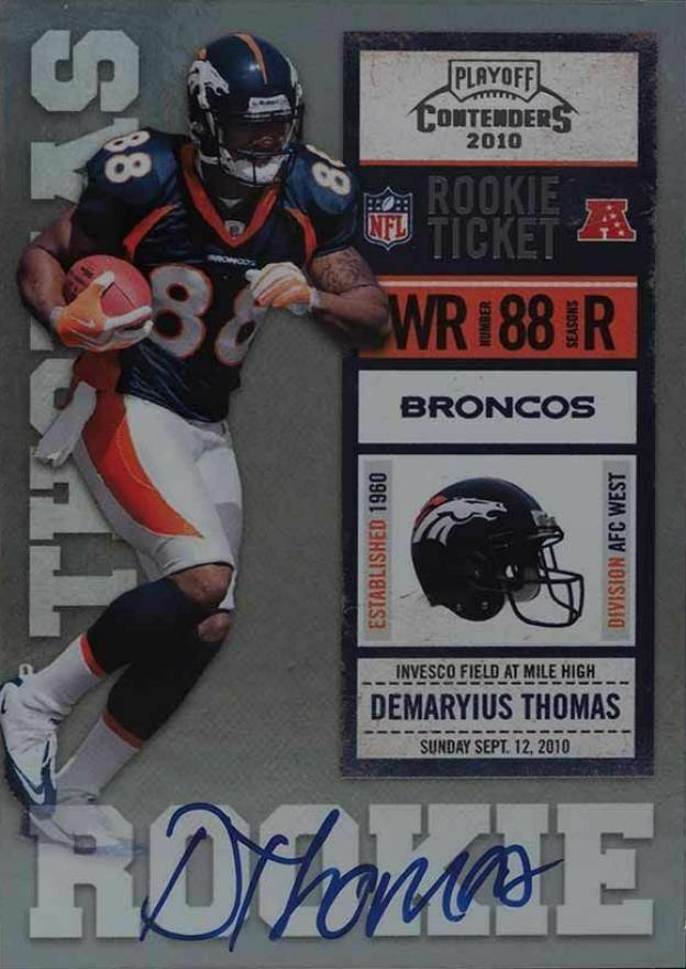 2010 Playoff Contenders Demaryius Thomas #209 Football Card