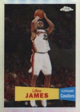 2007 Topps Chrome LeBron James #23 Basketball Card