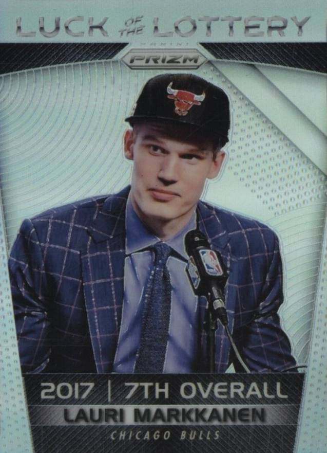 2017 Panini Prizm Luck of the Lottery Lauri Markkanen #LMA Basketball Card